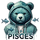 Pisces zodiac bear