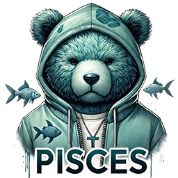 Pisces zodiac bear
