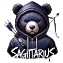 Sagittarius zodiac bear